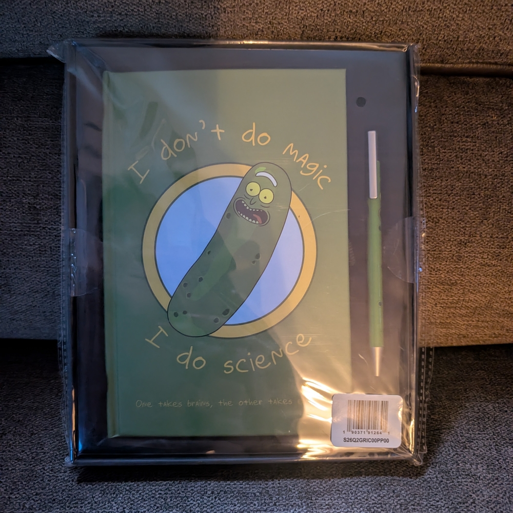 Bioworld Rick and Morty Black Notebook